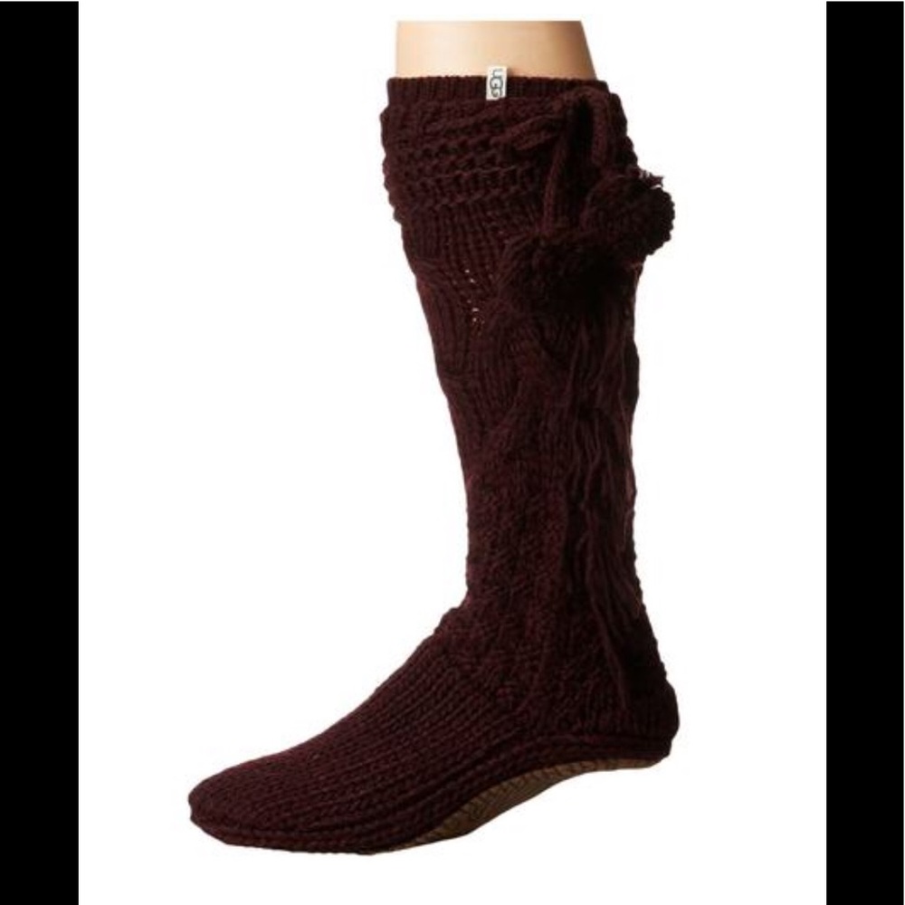 UGG Port Heather Cozy Slipper Sock (CHARCOAL)